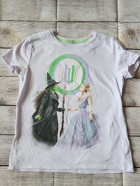 Light Purple Kids Wicked Witch vs Glinda Costume Graphic Tee